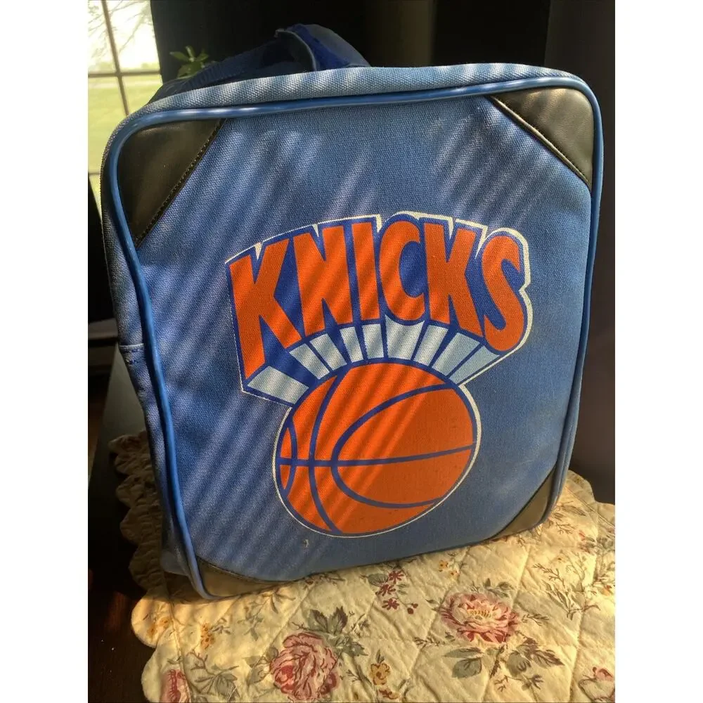 Vintage 90s New York Knicks NBA Basketball Starter Duffel Gym Bag Used
